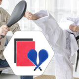 Maxbell 4Pcs Taekwondo Training Set Striking Pads Kick Pads for Beginner Gift Boxing Blue Red Black