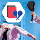 Maxbell 4Pcs Taekwondo Training Set Striking Pads Kick Pads for Beginner Gift Boxing Blue Red Black