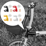 Maxbell Folding Bicycle Front Bag Carrier Mount Adapter Lightweight Modification Kit Black