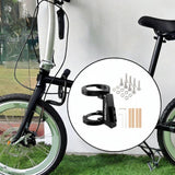 Maxbell Folding Bicycle Front Bag Carrier Mount Adapter Lightweight Modification Kit Black