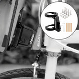 Maxbell Folding Bicycle Front Bag Carrier Mount Adapter Lightweight Modification Kit Black