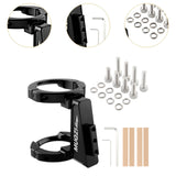 Maxbell Folding Bicycle Front Bag Carrier Mount Adapter Lightweight Modification Kit Black