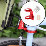 Maxbell Folding Bicycle Front Bag Carrier Mount Adapter Lightweight Modification Kit Red