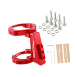 Maxbell Folding Bicycle Front Bag Carrier Mount Adapter Lightweight Modification Kit Red