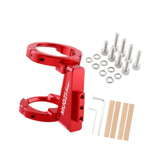 Maxbell Folding Bicycle Front Bag Carrier Mount Adapter Lightweight Modification Kit Red
