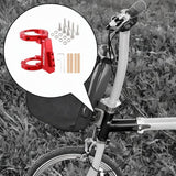 Maxbell Folding Bicycle Front Bag Carrier Mount Adapter Lightweight Modification Kit Red