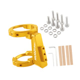 Maxbell Folding Bicycle Front Bag Carrier Mount Adapter Lightweight Modification Kit Gold