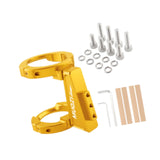 Maxbell Folding Bicycle Front Bag Carrier Mount Adapter Lightweight Modification Kit Gold