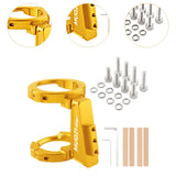 Maxbell Folding Bicycle Front Bag Carrier Mount Adapter Lightweight Modification Kit Gold