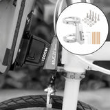 Maxbell Folding Bicycle Front Bag Carrier Mount Adapter Lightweight Modification Kit Silver