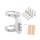 Maxbell Folding Bicycle Front Bag Carrier Mount Adapter Lightweight Modification Kit Silver