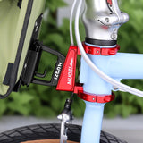 Maxbell Folding Bicycle Front Bag Carrier Mount Adapter Lightweight Modification Kit Silver