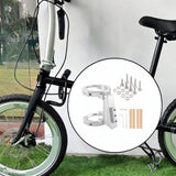 Maxbell Folding Bicycle Front Bag Carrier Mount Adapter Lightweight Modification Kit Silver