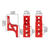 Maxbell Folding Bike Nose Light Converter Sturdy Three-hole Pig Nose Lifter for Bike Red