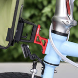 Maxbell Folding Bike Nose Light Converter Sturdy Three-hole Pig Nose Lifter for Bike Red