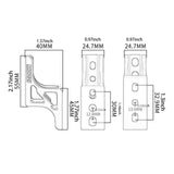 Maxbell Folding Bike Nose Light Converter Sturdy Three-hole Pig Nose Lifter for Bike Gold