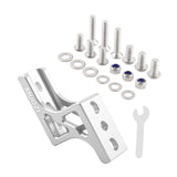 Maxbell Folding Bike Nose Light Converter Sturdy Three-hole Pig Nose Lifter for Bike Silver