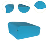 Maxbell Hip Thrust Machine Booty Workout Box Body Glute Bridge Exercise Bench Light Blue