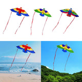 Maxbell Parrot Kite with 50M String Beach Kite for Garden Beach Family Outdoor Games Red