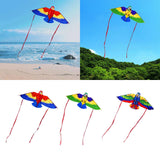 Maxbell Parrot Kite with 50M String Beach Kite for Garden Beach Family Outdoor Games Red