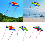 Maxbell Parrot Kite with 50M String Beach Kite for Garden Beach Family Outdoor Games Red