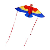 Maxbell Parrot Kite with 50M String Beach Kite for Garden Beach Family Outdoor Games Red