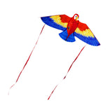 Maxbell Parrot Kite with 50M String Beach Kite for Garden Beach Family Outdoor Games Red