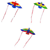Maxbell Parrot Kite with 50M String Beach Kite for Garden Beach Family Outdoor Games Red