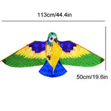 Maxbell Parrot Kite with 50M String Beach Kite for Garden Beach Family Outdoor Games Yellow