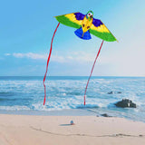 Maxbell Parrot Kite with 50M String Beach Kite for Garden Beach Family Outdoor Games Yellow