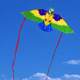 Maxbell Parrot Kite with 50M String Beach Kite for Garden Beach Family Outdoor Games Yellow