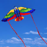 Maxbell Parrot Kite with 50M String Beach Kite for Garden Beach Family Outdoor Games Blue