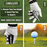Maxbell Golf Tee Height Tool Portable Improved Accuracy and Consistency Train Aid