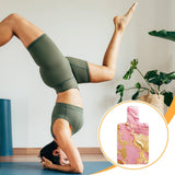 Maxbell Pilates Reformer Mat Anti Slip Easy to Clean Exercising Workouts Pilates Mat Gold and Pink