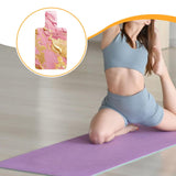 Maxbell Pilates Reformer Mat Anti Slip Easy to Clean Exercising Workouts Pilates Mat Gold and Pink
