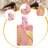Maxbell Pilates Reformer Mat Anti Slip Easy to Clean Exercising Workouts Pilates Mat Gold and Pink