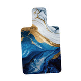 Maxbell Pilates Reformer Mat Anti Slip Easy to Clean Exercising Workouts Pilates Mat Blue White Gold