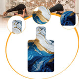 Maxbell Pilates Reformer Mat Anti Slip Easy to Clean Exercising Workouts Pilates Mat Blue White Gold