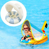 Maxbell Inflatable Swimming Ring Gift for Kids PVC Swim Tube for Beach Vacation Lake Blue