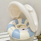 Maxbell Inflatable Swimming Ring Gift for Kids PVC Swim Tube for Beach Vacation Lake Blue