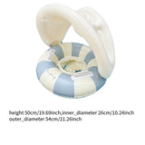 Maxbell Inflatable Swimming Ring Gift for Kids PVC Swim Tube for Beach Vacation Lake Blue