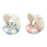 Maxbell Inflatable Swimming Ring Gift for Kids PVC Swim Tube for Beach Vacation Lake Blue