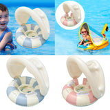 Maxbell Inflatable Swimming Ring Gift for Kids PVC Swim Tube for Beach Vacation Lake Blue