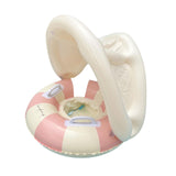 Maxbell Inflatable Swimming Ring Gift for Kids PVC Swim Tube for Beach Vacation Lake Pink