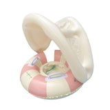 Maxbell Inflatable Swimming Ring Gift for Kids PVC Swim Tube for Beach Vacation Lake Pink