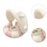 Maxbell Inflatable Swimming Ring Gift for Kids PVC Swim Tube for Beach Vacation Lake Pink