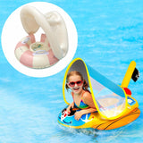 Maxbell Inflatable Swimming Ring Gift for Kids PVC Swim Tube for Beach Vacation Lake Pink