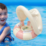 Maxbell Inflatable Swimming Ring Gift for Kids PVC Swim Tube for Beach Vacation Lake Pink