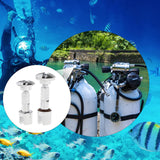 Maxbell Scuba Diving Cylinder Valve 316 Stainless Steel Snorkeling Diving Tank Valve Short