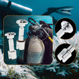 Maxbell Scuba Diving Cylinder Valve 316 Stainless Steel Snorkeling Diving Tank Valve Short